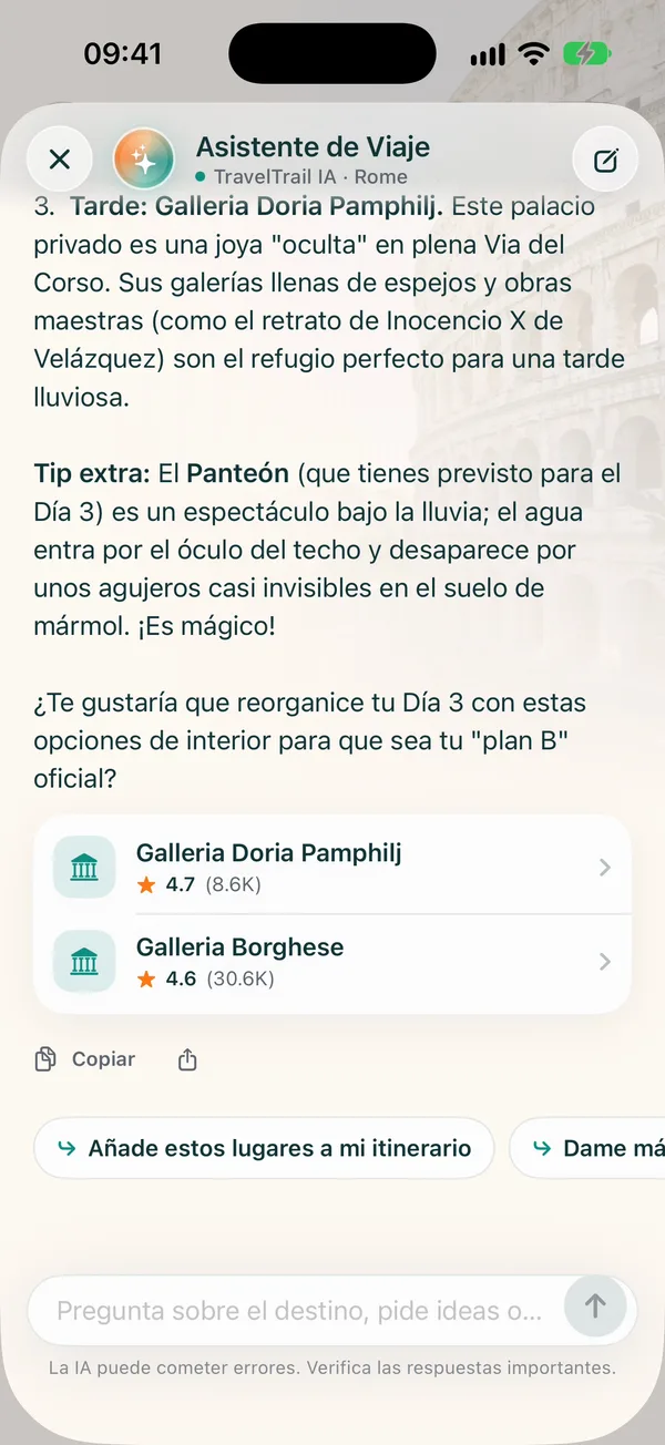 Una IA que conoce tu viaje