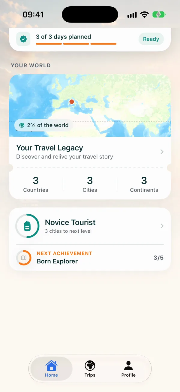 TravelTrail home